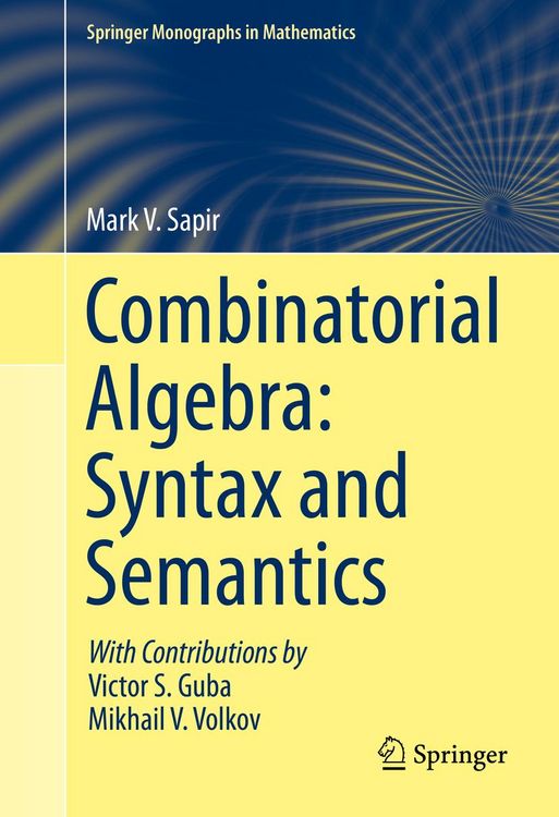 Produktbild: Combinatorial Algebra: Syntax and Semantics