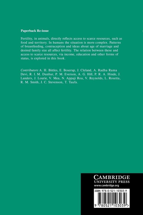 Produktbild: Fertility and Resources