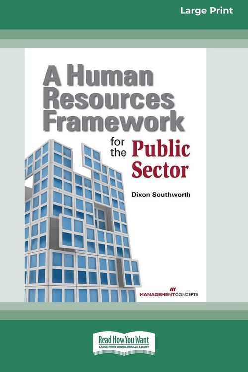 Produktbild: A Human Resources Framework for Public Sector [Large Print 16 Pt Edition]
