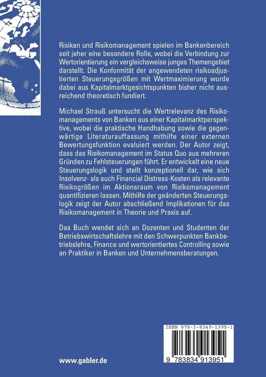 Produktbild: Wertorientiertes Risikomanagement in Banken