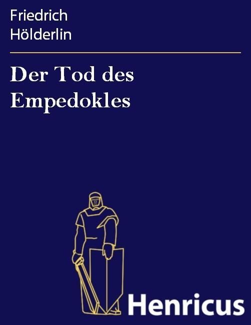 Produktbild: Der Tod des Empedokles