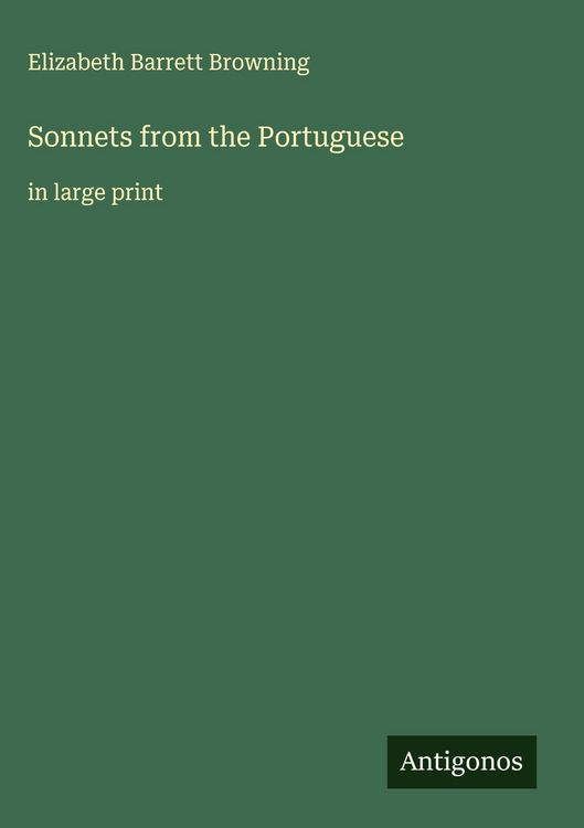 Produktbild: Sonnets from the Portuguese