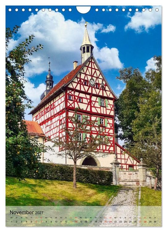 Produktbild: Romantisches Franken (Wandkalender 2027 DIN A4 hoch), CALVENDO Monatskalender