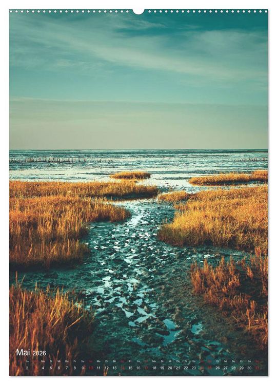 Produktbild: Farbenpracht Nordsee (hochwertiger Premium Wandkalender 2026 DIN A2 hoch), Kunstdruck in Hochglanz