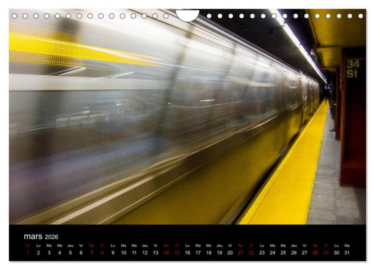 Produktbild: Balade New-Yorkaise, Manhattan (Calendrier mural 2026 DIN A4 vertical), CALVENDO calendrier mensuel