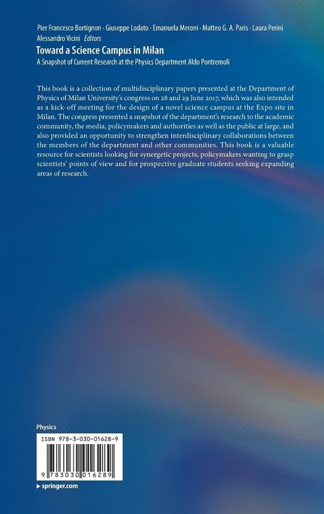 Produktbild: Toward a Science Campus in Milan