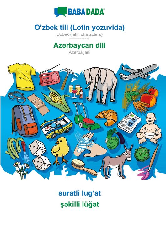 Produktbild: O'zbek tili (Lotin yozuvida) - Az&iquest;rbaycan dili, suratli lug&iquest;at, BW