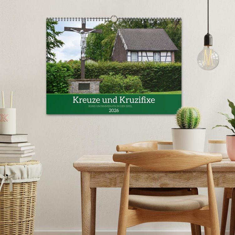 Produktbild: Kreuze und Kruzifixe rund um Simmerath in der Eifel (Wandkalender 2026 DIN A3 quer), CALVENDO Monatskalender