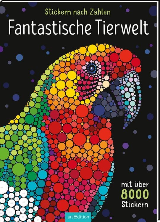 Produktbild: Stickern nach Zahlen &ndash; Fantastische Tierwelt