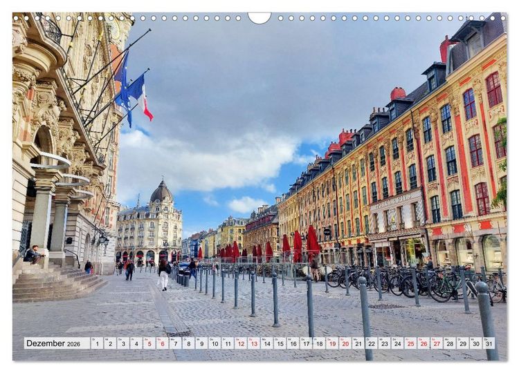 Produktbild: Lille - Charmante Metropole in Nordfrankreich (Wandkalender 2026 DIN A3 quer), CALVENDO Monatskalender