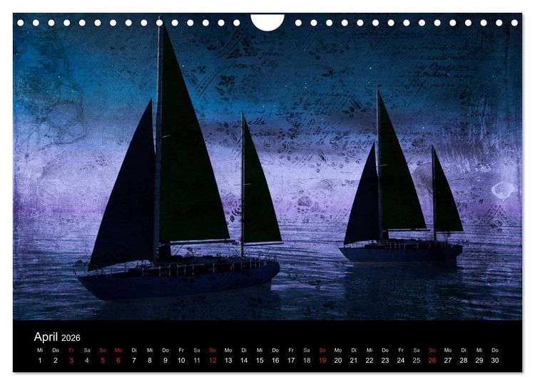 Produktbild: Mystic Ships (Wandkalender 2026 DIN A4 quer), CALVENDO Monatskalender
