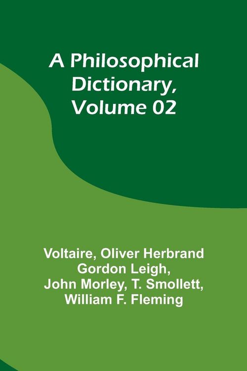 Produktbild: A Philosophical Dictionary, Volume 02