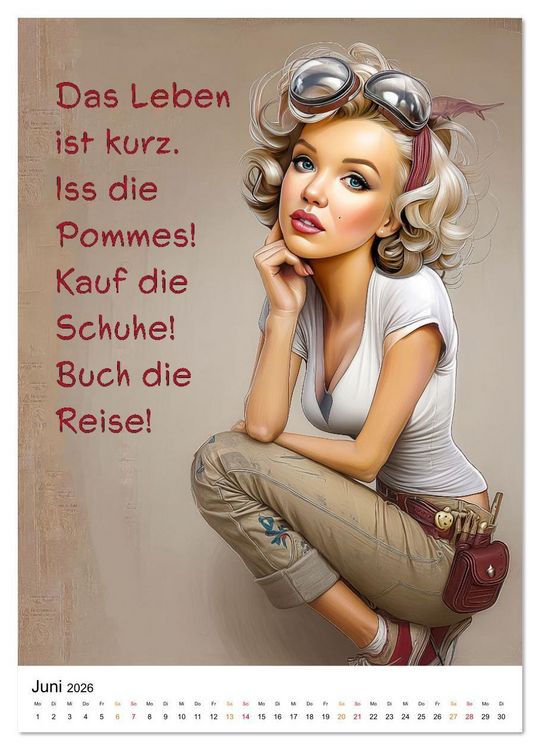 Produktbild: Blond mit Verstand (Wandkalender 2026 DIN A3 hoch), CALVENDO Monatskalender