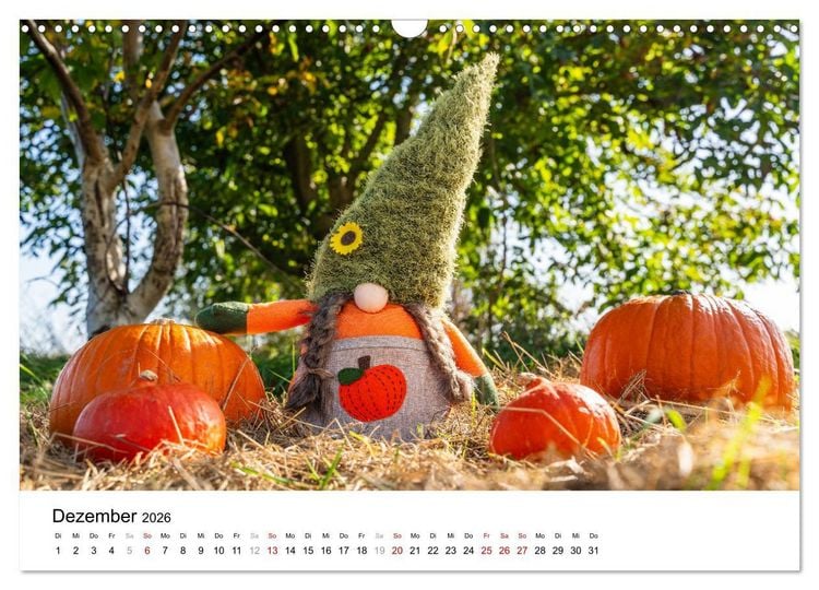 Produktbild: K&Uuml;RBIS KALENDER - Die sch&ouml;nsten K&uuml;rbisse des Jahres (Wandkalender 2026 DIN A3 quer), CALVENDO Monatskalender