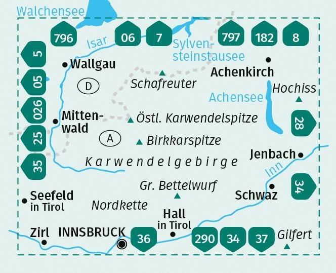 Produktbild: KOMPASS Wanderkarte 26 Karwendelgebirge 1:50.000