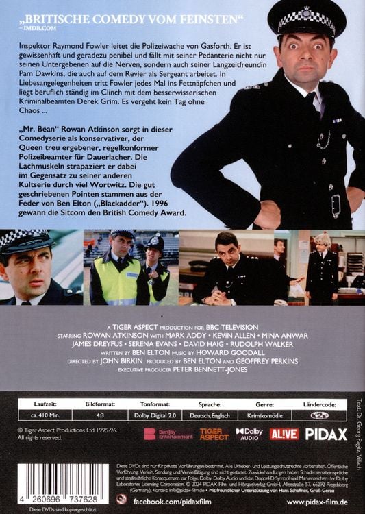 Produktbild: Inspektor Fowler - H&auml;rter als die Polizei erlaubt (The Thin Blue Line) / Die komplette 14-teilige Kulterie mit Rowan Atkinson (bekannt als &bdquo;Mr. Bean&ldquo;) (Pidax Serien-Klassiker) [2 DVDs]