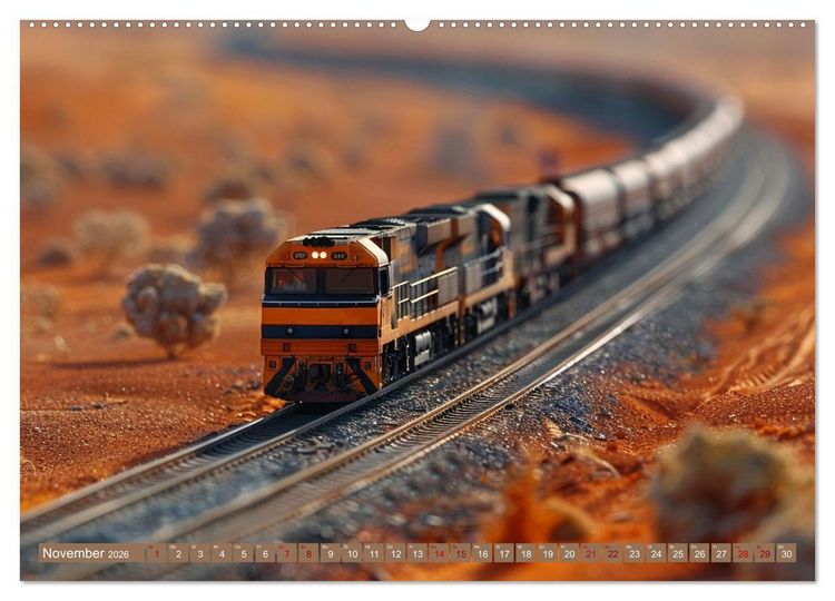 Produktbild: Modelleisenbahnen sind cool (hochwertiger Premium Wandkalender 2026 DIN A2 quer), Kunstdruck in Hochglanz