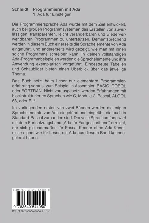 Produktbild: Programmieren mit Ada