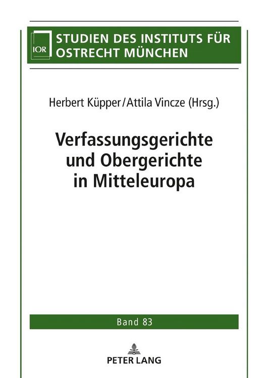 Produktbild: Verfassungsgerichte und Obergerichte in Mitteleuropa