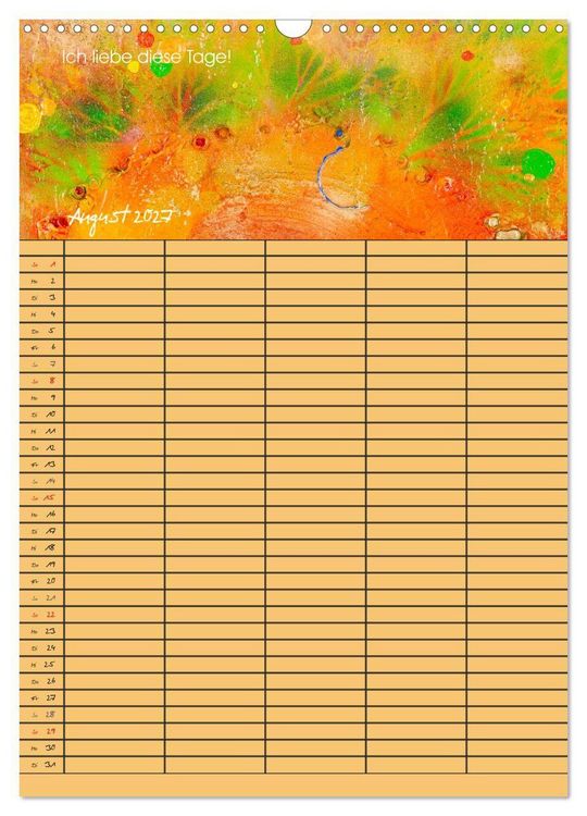 Produktbild: Gl&uuml;ckstage (Wandkalender 2027 DIN A3 hoch), CALVENDO Monatskalender