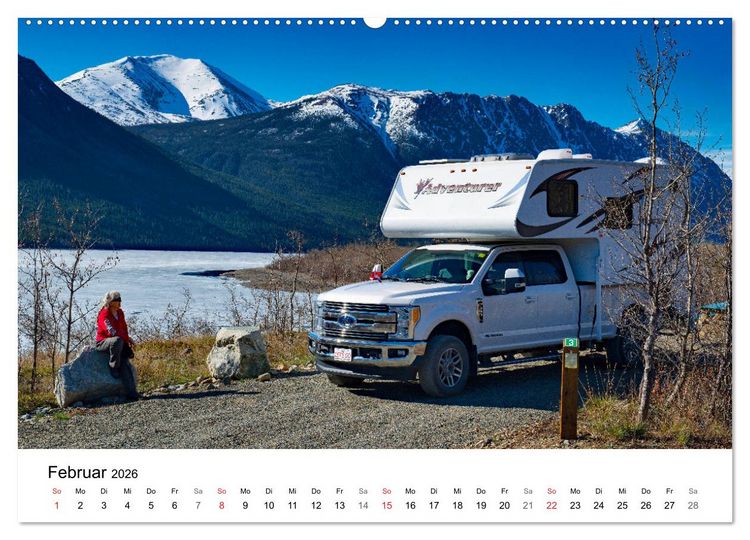 Produktbild: KANADA Mit dem Camper quer durch die Rockies (Wandkalender 2026 DIN A2 quer), CALVENDO Monatskalender