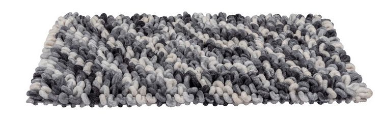 Produktbild: Badteppich Mod. Lerici, grau-blau, Polyester/Baumwolle, 60x90 cm, rutschhemmend beschichteter Rücken