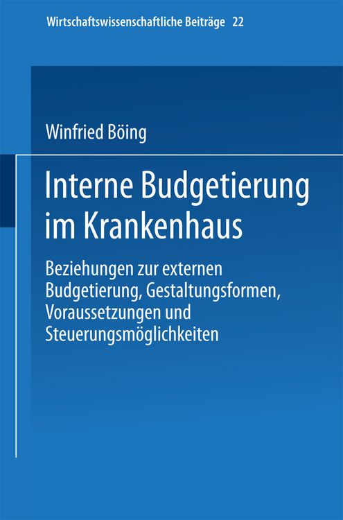Produktbild: Interne Budgetierung im Krankenhaus