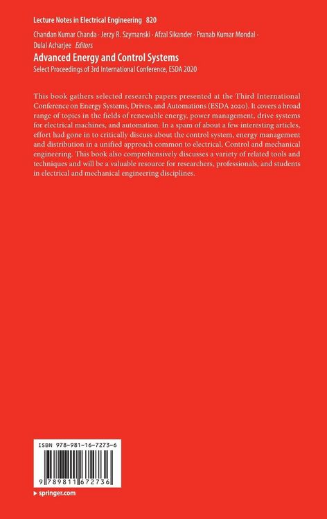 Produktbild: Advanced Energy and Control Systems