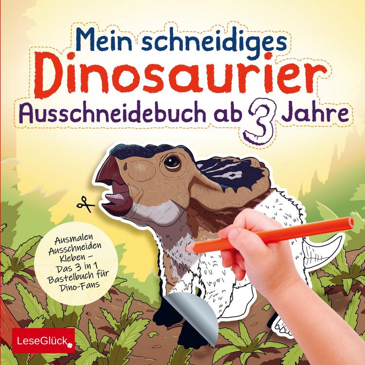 Produktbild: Mein schneidiges Dinosaurier Ausschneidebuch ab 3 Jahre