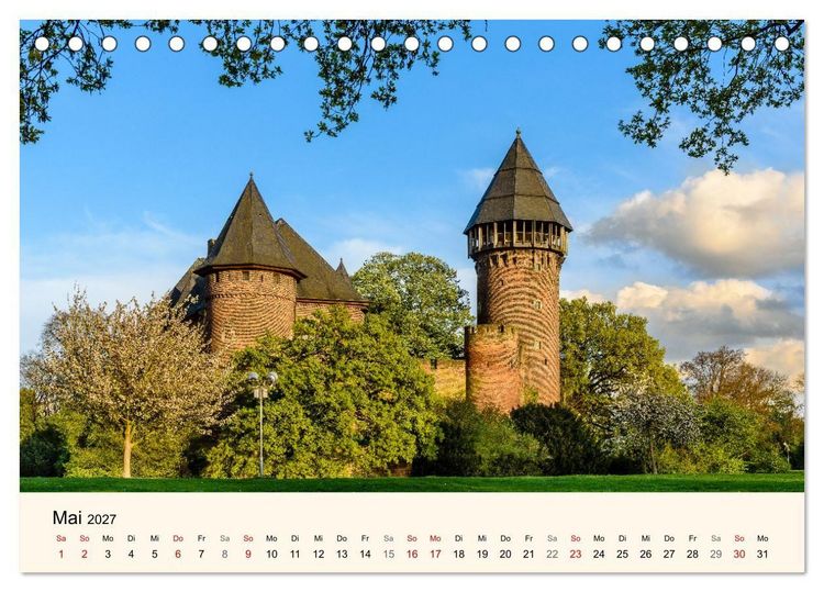 Produktbild: Schl&ouml;sser und Burgen in NRW (Tischkalender 2027 DIN A5 quer), CALVENDO Monatskalender