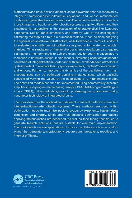 Produktbild: Optimization of Integer/Fractional Order Chaotic Systems by Metaheuristics and their Electronic Realization