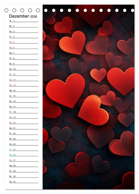 Produktbild: Lust auf Hochzeit - Planer (Tischkalender 2026 DIN A5 hoch), CALVENDO Monatskalender