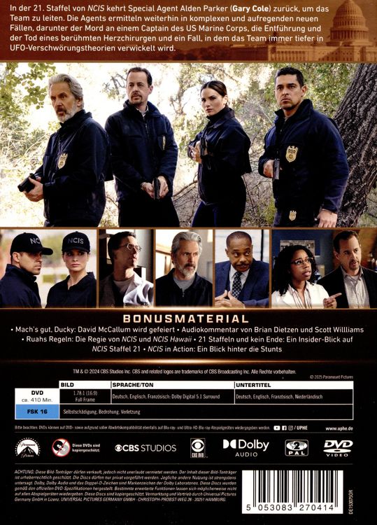 Navy CIS: Staffel 21 [4 DVDs]