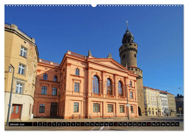 Produktbild: G&ouml;rlitz - Die Perle Niederschlesiens (Wandkalender 2026 DIN A2 quer), CALVENDO Monatskalender