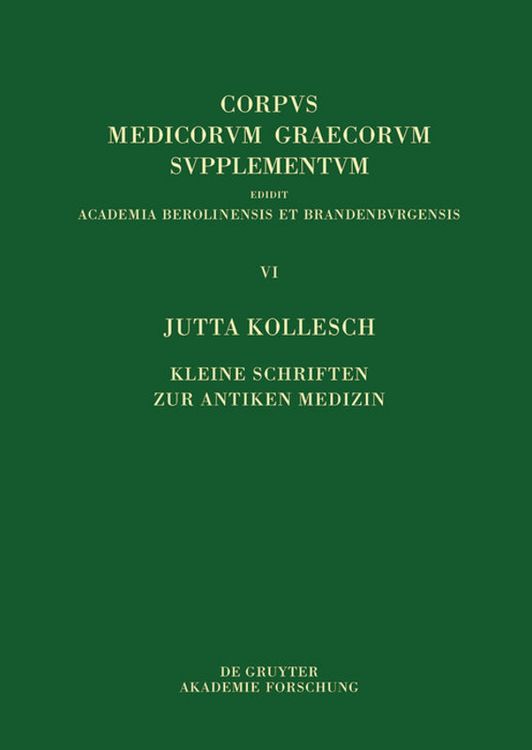 Produktbild: Kleine Schriften zur antiken Medizin