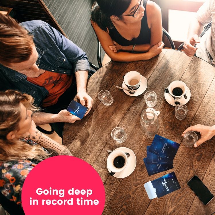 Produktbild: DeepTalk Gespr&auml;chsfragekarten (Pocket Size) ENGLISH Version