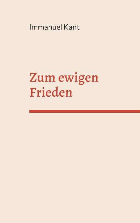 Produktbild: Zum ewigen Frieden
