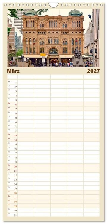 Produktbild: Familienplaner 2027 - Sydney - beeindruckende Metropole mit 5 Spalten (Wandkalender, 21 x 45 cm) CALVENDO