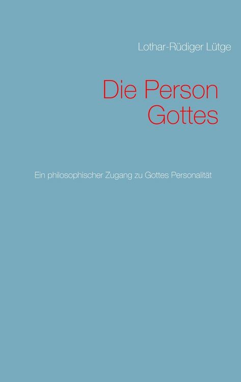 Produktbild: Die Person Gottes