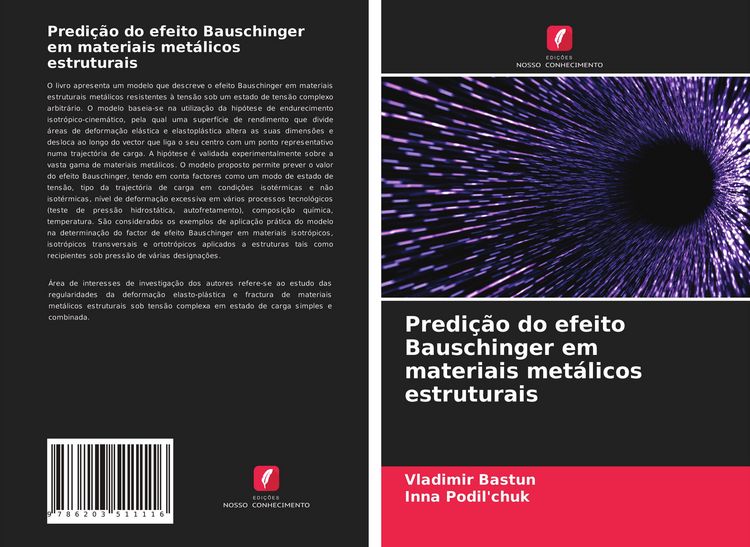 Produktbild: Predi&ccedil;&atilde;o do efeito Bauschinger em materiais met&aacute;licos estruturais