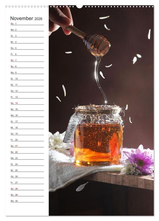 Produktbild: Naturheilmittel Honig - Kalender & Terminplaner (hochwertiger Premium Wandkalender 2026 DIN A2 hoch), Kunstdruck in Hochglanz