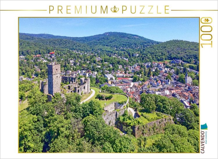 Produktbild: CALVENDO Puzzle Oben auf der Burg K&ouml;nigstein genie&szlig;t man die klare Taunusluft | 1000 Teile Lege-Gr&ouml;&szlig;e 64x48cm Foto-Puzzle f&uuml;r gl&uuml;ckliche Stunden