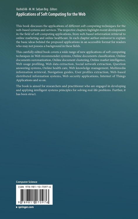 Produktbild: Applications of Soft Computing for the Web