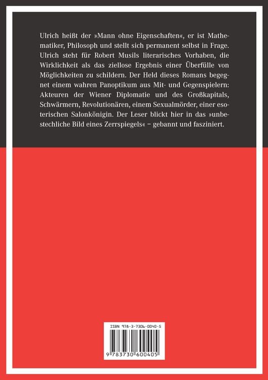 Produktbild: Der Mann ohne Eigenschaften