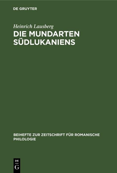 Produktbild: Die Mundarten S&uuml;dlukaniens