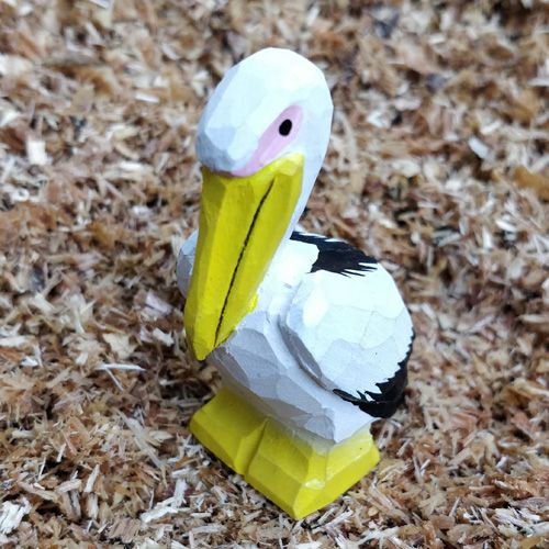Produktbild: Wudimals A041011 - Pelikan, Pelican, handgeschnitzt aus Holz