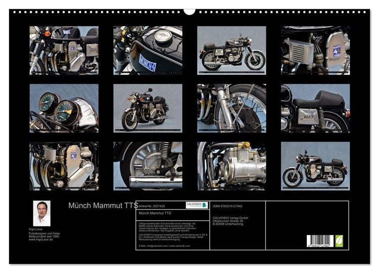 Produktbild: M&uuml;nch Mammut TTS (Wandkalender 2026 DIN A2 quer), CALVENDO Monatskalender