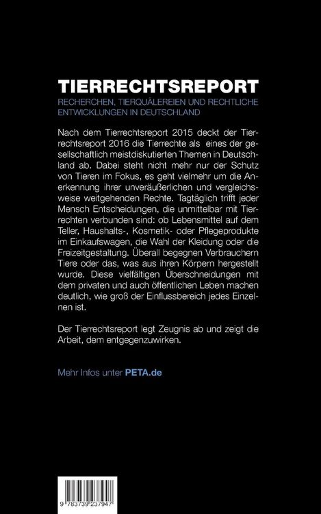 Produktbild: Tierrechtsreport 2016