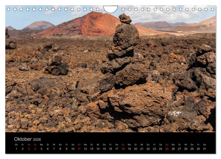 Produktbild: Unterwegs auf Lanzarote (Wandkalender 2026 DIN A4 quer), CALVENDO Monatskalender