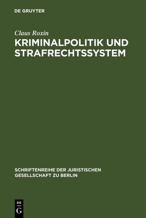 Produktbild: Kriminalpolitik und Strafrechtssystem